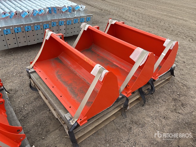 Quantity of (3) Kubota 47 in Pin-On Ag Tractor Bucket - Fits BX Series