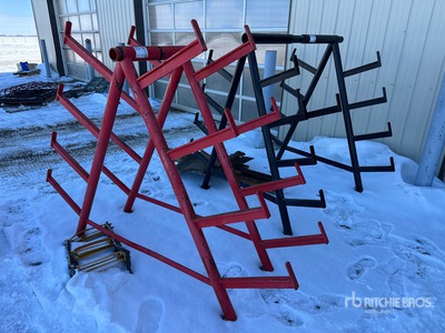Quantity of (2) Adjustable Width Steel Racks
