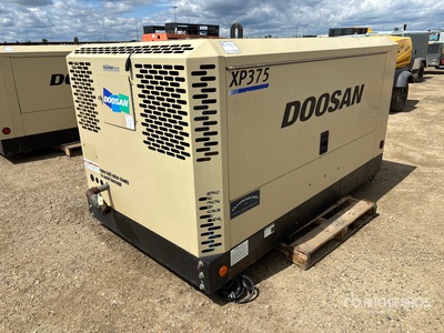2014 Doosan 375 CFM Skid-Mounted ضاغط هوائي
