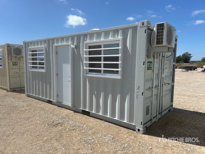 2025 20 ft Standard Skid-Mounted Mobile Office Storage Container (Unused)