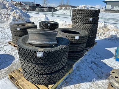 Quantity of (12) 11R24.5 Miscellaneous اطارات المواصلات