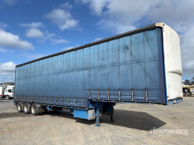 2006 Topstart 13.5 m Tri/A Step Deck Pritsche-Plane Anhänger