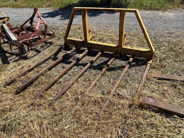 Brush Rake Front Loader Attachment