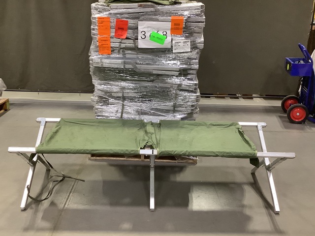 (75) North American Manufacturing 2-5-72 Folding Cots (75) North American Manufacturing 2-5-72 Folding Cots
