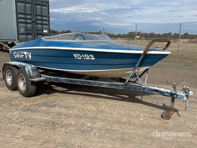 1976 bansee 14 ft Ski Boat w/ Custom Built Trailer
