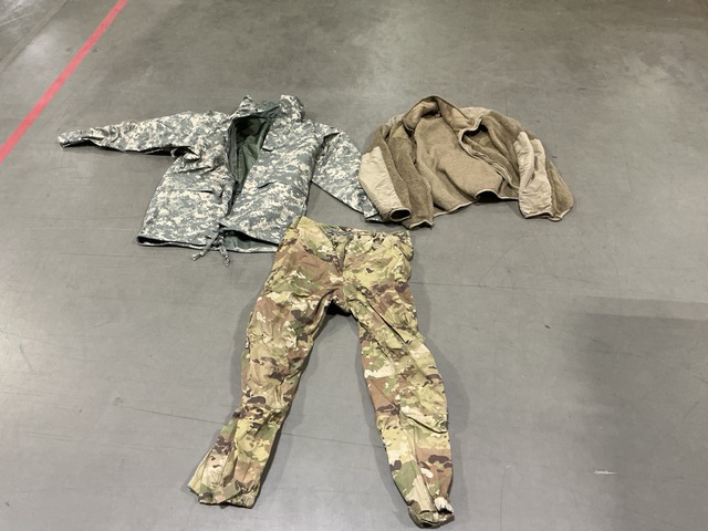 (31) Cold Weather Jackets, (3) Cold Weather Parkas & Assorted Items