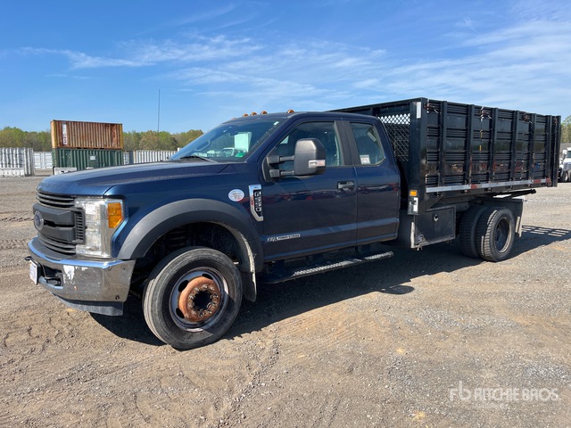 2017 Ford F-550 XL 4x2 Extended Cab Flatbed Dump Truck