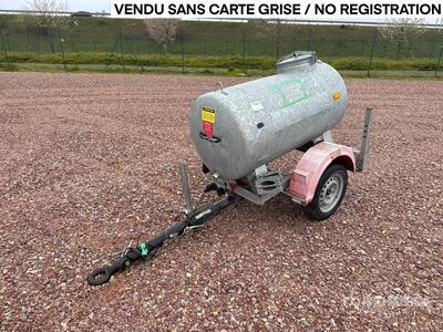 Hubiere TR751 Citerne A Eau 1 Essieu S/A Water Tank Trailer