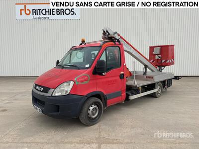 2011 Multitel 160 ALU DS 16 m on Iveco 35S11 Camion Nacelle Bucket Truck