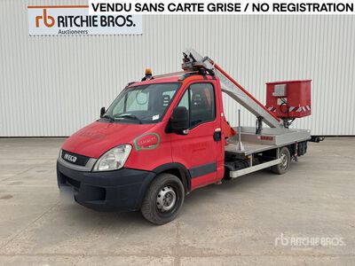 2011 Multitel 160 ALU DS 16 m on Iveco 35S11 Camion Nacelle Bucket Truck