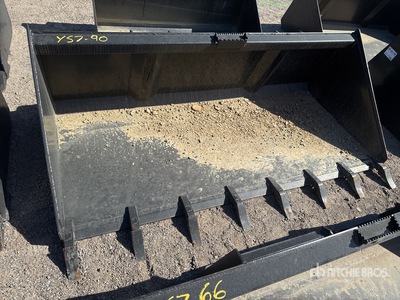 84 in High Volume Skid Steer Bucket (Unused)