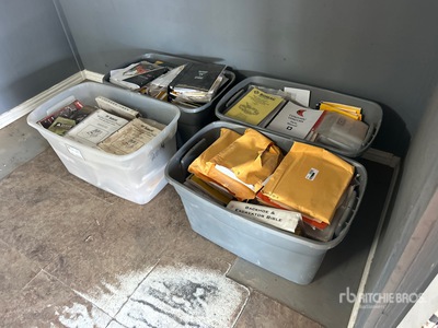 Quantity of (4) Bins of Repair Manuals