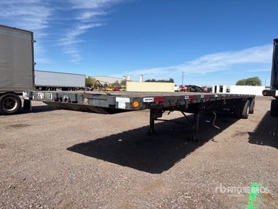 2001 Lufkin 48 ft T/A Spread Axle Remorque à plateau