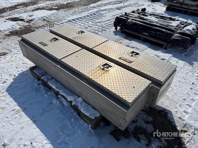 Quantity of (2) Aluminum Tool Box