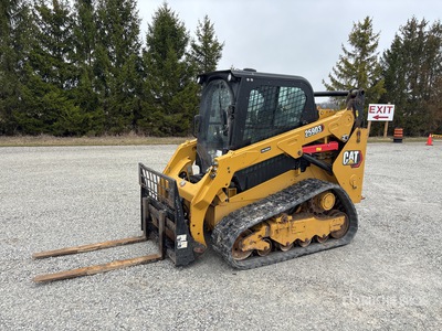 2023 Cat 259D3 Two-Speed w/48" forks and 82" bucket Chargeuse sur rails compacte