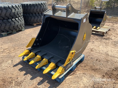 Trojan 200CL 48 in Q/C Digging Excavator Bucket - Fits Cat 320/321/323, Hyundai R210, Komatsu PC200/220, Deere 160/200/225, Kobelco SK210, Case 210/225, Doosan DX225 (Unused)