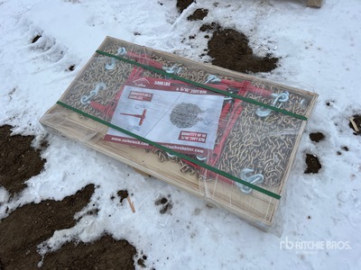 Quantity of (5) 2026 Suihe BC-5400 5400 lb Ratchet Binders & (10) 20 ft Chains Divers  (Unused)