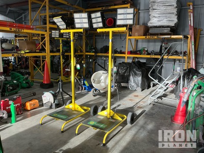 Lot of (2) 2023 Lind LE978LED-CART-T Light Tower