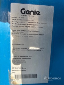 2008 Genie GS-2668 Dual Fuel Scissor Lift