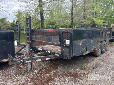 2014 Big Tex 16 ft 16 ft T/A Remolque Portamaquinaria