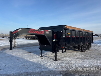 2026 Double A 24 ft T/A Gooseneck Dump Utility Trailer