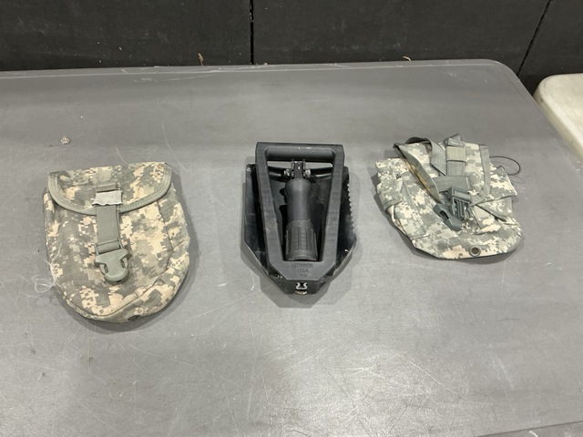(46) Entrenching Tools, (280) General Purpose Canteen Pouches & Assorted Items