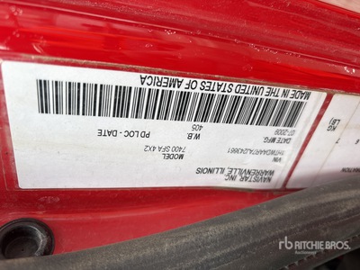 2010 International 7400 4x2 Snow Plow Truck