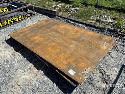 Quantity of (2) 2026 AGT 5 ft x 8 ft (0.75 in Thick) Steel Plates (Unused)