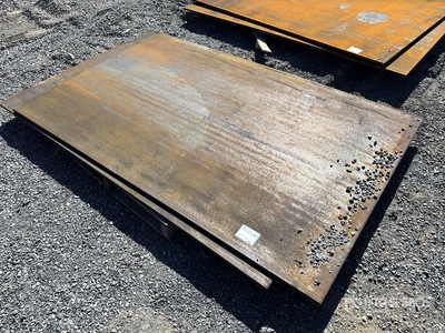 Quantity of (2) 2026 AGT 5 ft x 8 ft (0.75 in Thick) Steel Plates (Unused)