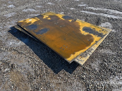 Quantity of (2) 2026 AGT 5 ft x 8 ft (0.75 in Thick) Steel Plates (Unused)