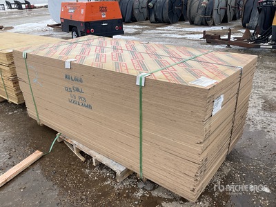 Quantity of (69) 1/2 in 4x8 HDO G2S (Good 2 Sides) With Smooth Overlay Douglas Fir 5 Ply Formply Plywood (Unused)