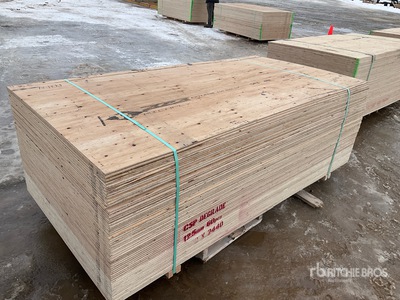 Quantity of (60) 4 ft x 8 ft 1/2 in Plywood (Unused)