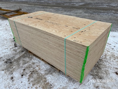 Quantity of (50) 5/8 in 4x8 CSP/DFP No Stamp Plywood (Unused)