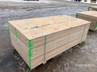 Quantity of (40) 3/4 in 4x8 CSP/DFP No Stamp Contreplaqué (Unused)