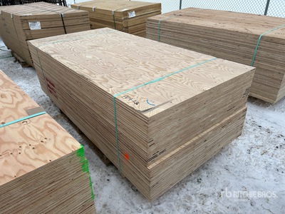 Quantity of (40) 3/4 in 4x8 CSP/DFP No Stamp Plywood (Unused)
