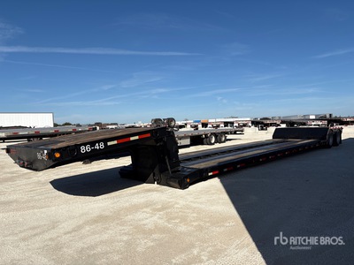 1994 Trail King TK70 T/A 48 ft - 86 ft Extendable Removable Gooseneck Lowboy Trailer