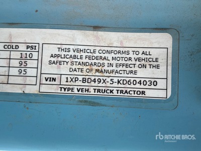 2019 Peterbilt 579 6x4 T/A Sleeper Truck Tractor