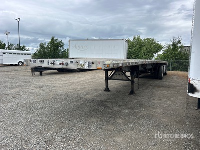2001 Wilson 45 ft T/A Spread Axle Flatbed Trailer