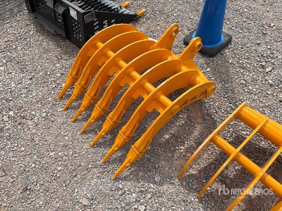 2026 GIYI Fit to cat 305 teeth Excavator Rake (Unused)