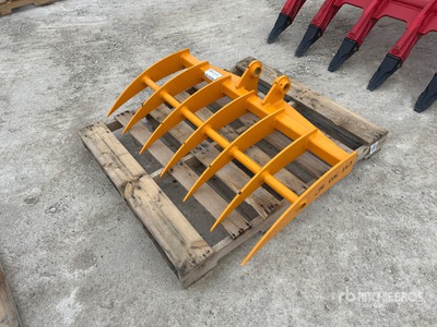 2026 GIYI 46 in Excavator Rake - Fits Cat 303 (Unused)
