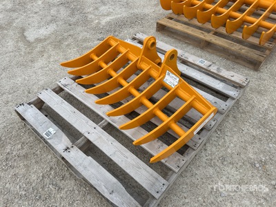 2026 GIYI 38 in Excavator Rake - Fits 303 (Unused)