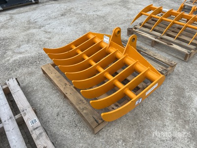 2026 GIYI 45 in Excavator Rake - Fits Cat 307 (Unused)