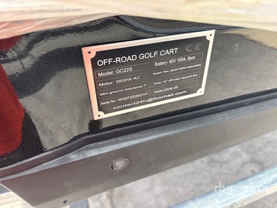 2026 SDLOOL SL-GC22S Off-Road Golf Cart Carro de golf (Unused)
