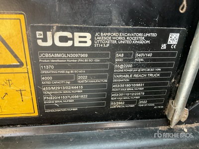 2022 JCB 540-140 Telehandler