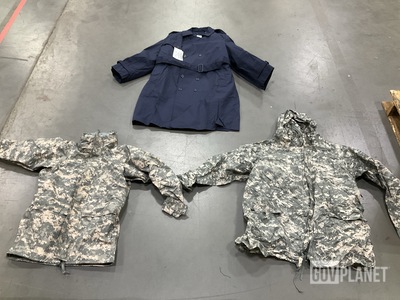 (5) Wet Weather Parkas, (9) Cold Weather Parkas & Assorted Items