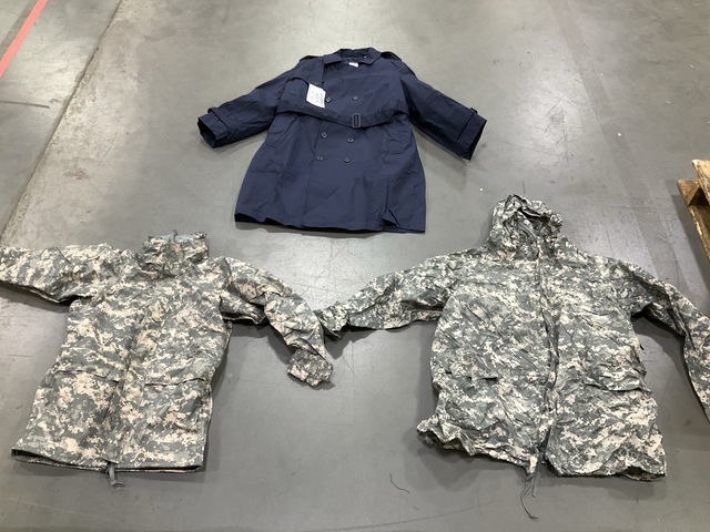 (5) Wet Weather Parkas, (9) Cold Weather Parkas & Assorted Items