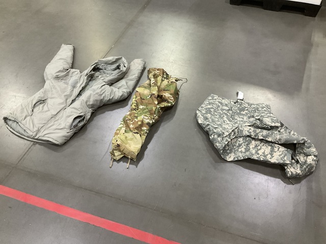 (47) Pairs of Wet Weather Trousers, (14) Parkas & Assorted Items