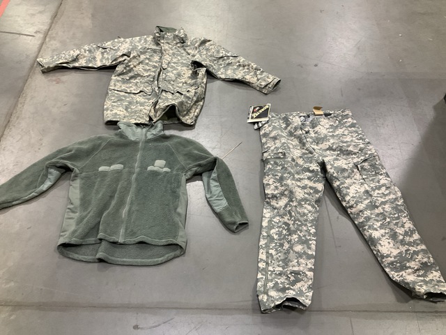 (55) Cold Weather Parkas, (34) Cold Weather Jackets & Assorted Items