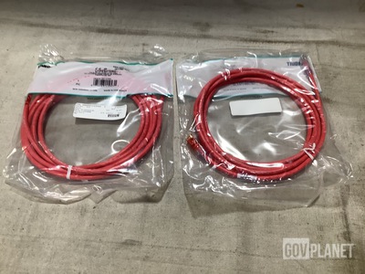 (100) Panduit UTPKSP10RD Keyed Patch Cords