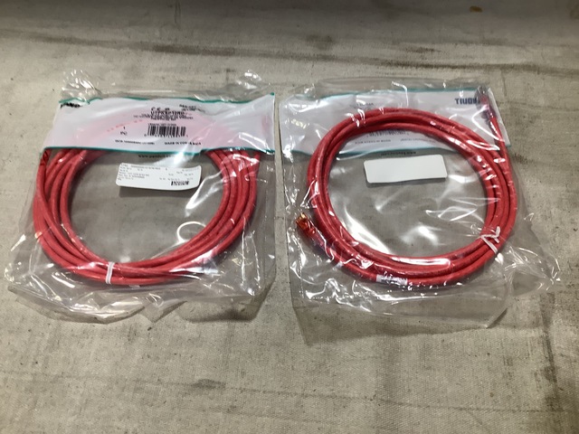 (100) Panduit UTPKSP10RD Keyed Patch Cords (100) Panduit UTPKSP10RD Keyed Patch Cords